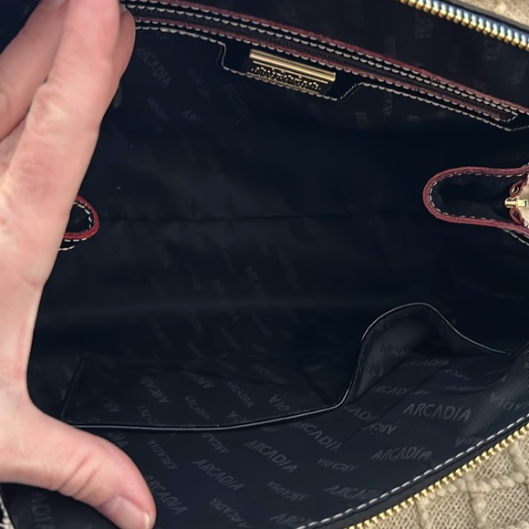 Arcadia Italian black patent leather bag with snakeskin sides - Picture 7 of 10